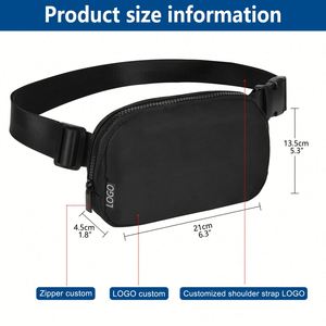Riñonera Deportiva Impermeable de Nylon Personalizada para Yoga, Estilo Mini de Viaje, para Mujer, Bolsos Cruzados - Product Image 2