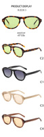 QSKY VS9047S Lunettes de soleil de luxe surdimensionnées faites à la main en acétate pour femmes, vente en gros, lunettes de soleil polarisées rétro à rivets pour hommes