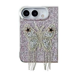 Lüks Işıltılı 3D Yapay Elmas Koruyucu Kızlar İçin Cep Telefonu Kılıfı <span class=keywords><strong>iPhone</strong></span> 18 Ultra Katlanabilir Kapaklı Çanta - Product Image 6