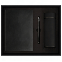 Ensemble cadeau d'affaires promotionnel personnalisé avec logo de marque, ensemble de luxe en cuir fait main, carnet A5, kits exécutifs avec stylo et bouteille d'eau