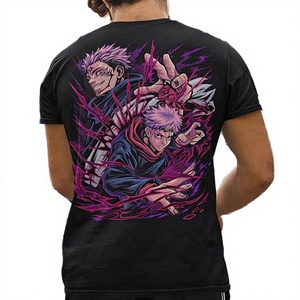 Custom Graphic Printed <b>Silk</b> Screen Character Jersey T-<b>Shirt</b> <b>Men</b> Oversized Streetwear Tee 100% Cotton OEM Factory Wholesale - Product Image 3
