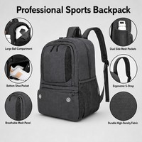 Sac à dos de football imperméable de haute qualité personnalisé avec compartiment pour ballon et poche pour chaussures pour les jeunes enfants et les adultes, grand sac de sport