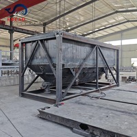 Silo horizontal adaptable multi-matériaux pour le stockage de ciment, de cendres volantes, de pierre calcaire et de poudre minérale