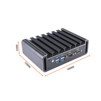 Mini PC Industrial Integrado sin Ventilador con Intel Core de 4ª y 5ª Generación, HD-MI, VGA, Doble COM, Gigabit LAN, Ranura SIM, OEM