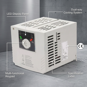 Convertidor de Frecuencia Original SV040iG5A-2, 5.4HP, Trifásico, 200-230V CA, con Capacidad de Sobrecarga del 150% - Product Image 1