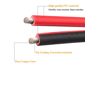 UI2468 18AWG Cables planos electrónicos trenzados Cinta plana Cables de <span class=keywords><strong>altavoz</strong></span> de 2 núcleos - Product Image 3