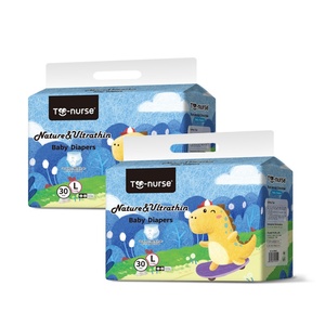 Wholesale Eco-Friendly Nonwoven Printed Diaper Pants XXL Size with <b>Magic</b> <b>Tape</b> From Factory Free Sample Available - Product Image 1