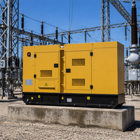Générateur diesel silencieux 176 kW 220 kVA, démarrage automatique, télécommande, refroidissement par eau, moteur Ricardo, unité d'alimentation industrielle