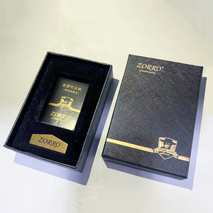 <span class=keywords><strong>Briquet</strong></span> à essence <span class=keywords><strong>ZORRO</strong></span> en laiton de haute qualité, coupe-vent, avec coffret cadeau, <span class=keywords><strong>briquet</strong></span> au kérosène personnalisé - Product Image 6