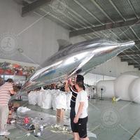 Vente chaude Dauphins Volants Géants Animaux Marins Gonflables Décorations De Fête D'été Durable PVC Oxford Événements En Plein Air Numériques