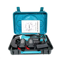 Meuleuse d'angle sans balais 21 V 125mm 4 vitesses rectifieuse sans fil coupe outil électrique pour le travail du bois meulage coupe