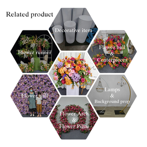 ช่อดอกไม้ประดิษฐ์สไตล์โมเดิร์นสีรุ้ง ทำจากผ้าไหมเสมือนจริง สำหรับตกแต่งฉากหลังงานแต่งงาน โต๊ะจัดเลี้ยง และตกแต่งบ้าน - Product Image 5