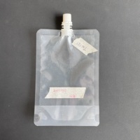 En stock – Sachet souple transparent de qualité alimentaire avec bec verseur, 50 à 500 ml, pour l'emballage de boissons, pâtes et condiments