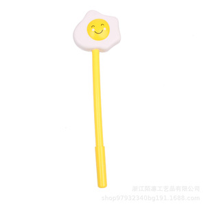 Cartoon Egg Shape Pen Cap <b>Plastic</b> Novelty Gift Item - Product Image 1