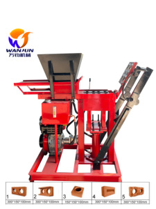 Kleine Hydraulikpresse für Ziegelherstellung in Indien für Einzelhandelsindustrien Ziegelformmaschine - Product Image 3