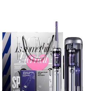 J/MOK Electric Toothbrush Soft Bristle Portable Adult Couple Gift <b>Set</b> Space Capsule Design - Product Image 3