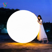 DMX boule LED ronde grande taille jardin extérieur plastique piscine boule flottante lampe LED lumière/jardin lumières LED boule solaire lampe en pierre