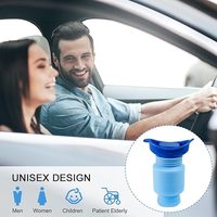 Botol Pipis 750ML untuk Pria, Botol Urin Lipat Portabel untuk Wanita, untuk Kebosanan Lalu Lintas, Berkemah, Mendaki, Penggunaan Darurat saat Bepergian