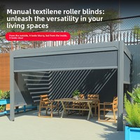 Pergola moderne en alliage d'aluminium à lames orientables pour cour extérieure, auvent pare-soleil, véranda de jardin, pavillon de loisirs, maison intelligente