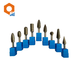 Fraise rotative en carbure de tungstène à double coupe en forme de flamme, tige de 1/8 po, SF-25 pour meuleuse - Vente directe usine - Product Image 1
