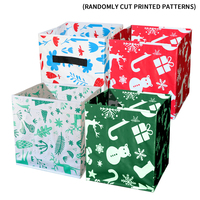 Grand cube de rangement pliable 35L, durable, écologique, avec poignée, imperméable, portable, pour vêtements et jouets