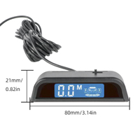 Promata PS-02D Radar de recul à 4 sondes breveté, haute sensibilité, détection de précision, ultrasonique, étanche, 5W, avant, DC