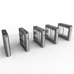 Petite barrière pivotante avec contrôle d'accès rapide, anti-collision, reconnaissance d'empreintes digitales et faciale, et lecteur de cartes - Product Image 5
