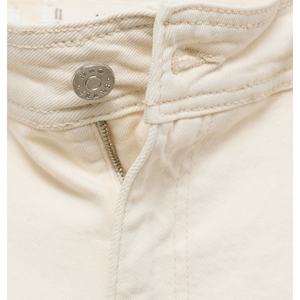 100% algodón de alta calidad <span class=keywords><strong>Beige</strong></span> para <span class=keywords><strong>mujer</strong></span> XL pantalones <span class=keywords><strong>Cargo</strong></span> de pierna ancha Casual moda Pantalones vaqueros largos de oficina para verano transpirable Denim - Product Image 4