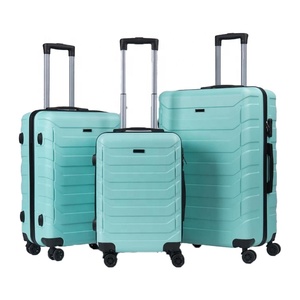 Ensemble de valises de voyage modernes et légères en ABS, avec logo personnalisé, tailles <span class=keywords><strong>FR</strong></span> 20, 24, 28, à roulettes pivotantes, vente en gros à prix réduit - Product Image 3