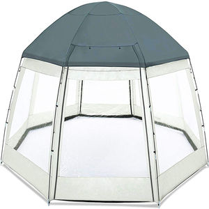 Domo Redondo Portátil para <span class=keywords><strong>Piscina</strong></span> al por Mayor, Refugio Transparente para Bloquear el Sol y la Lluvia para Deportes al Aire Libre - Product Image 1