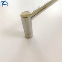Poignée de porte de douche tubulaire à levier long en acier inoxydable de haute qualité, poignée de tirage pour porte en verre Austin, quincaillerie de salle de bain