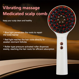 Masajeador de cabello eléctrico de mano con aplicador de aceite de terapia de luz roja y aplicación de cuero cabelludo Dispositivo de masaje de cepillo de cabeza de crecimiento - Product Image 3