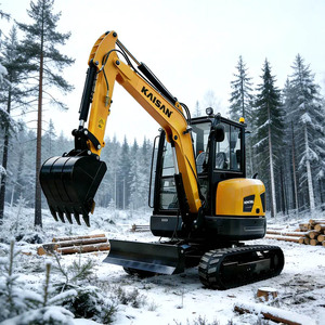 Free Shipping Epa Forestry Excavator 3.5 Ton Diesel Kubota Engine Bagger Micro Digger 1 Ton 2 Ton Home Mini Excavator For Sale - Product Image 1