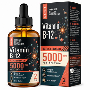 Gotas <span class=keywords><strong>de</strong></span> <span class=keywords><strong>Vitamina</strong></span> <span class=keywords><strong>B12</strong></span> Liposomal Vegana OEM ODM, <span class=keywords><strong>5000</strong></span> MCG Metilcobalamina para Adultos, 60 ml, Líquido <span class=keywords><strong>Sublingual</strong></span>, Potenciador del Estado <span class=keywords><strong>de</strong></span> Ánimo y la Energía - Product Image 1