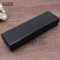 Emballage en carton de luxe avec Logo personnalisé, boîte en papier noire de haute qualité pour stylo, boîte cadeau de luxe, pièces