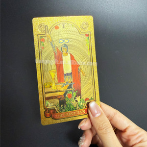 Cartas de <span class=keywords><strong>Tarot</strong></span> de Plástico con Baño de Oro 999.9, con Instrucciones en Color, Venta al Por Mayor - Product Image 4
