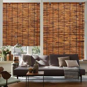 Stores en roseaux enroulables pour fenêtres, 80*240cmH, stores en roseaux naturels pour la décoration de la véranda, stores rétro pour l'intimité - Product Image 4