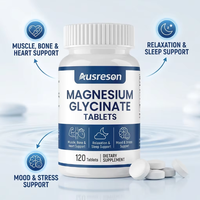 Compléments de sommeil en gros : Vitamine D3 10000 UI, K2 et Glycinate de Magnésium 3-en-1 (200 mg) sous marque privée – Comprimés de Glycinate de Magnésium