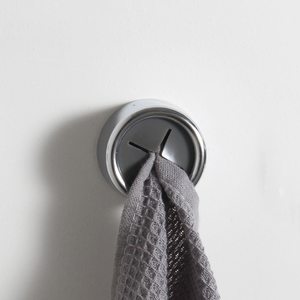 Clip Redondo para Paños de Cocina, Sin Perforaciones, Autoadhesivo, Soporte para Toallas, Montado en la Pared, Ahorra Espacio, para el Hogar - Product Image 3