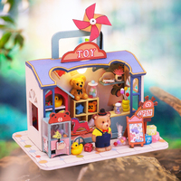 CUTEBEE-tienda de juguetes en miniatura para niños, casa de muñecas