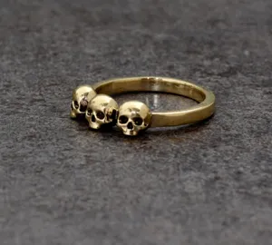 Vente chaude Gothique Fang Crâne Anneau Croix Méduse En Laiton Anneau De Mode Bijoux Anneau Hommes En Gros Accessoires - Product Image 5