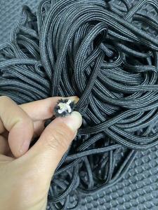100% Polyester phẳng drawcord dây cho giày túi hàng may mặc dệt may phong cách đen Trắng tráng đàn hồi drawcord <span class=keywords><strong>Rope</strong></span> cho Hoodies - Product Image 5