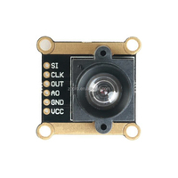 Lensa Sudut Ultra Lebar 120 Derajat Modul Pelacakan Garis Hitam Putih Sensor Kamera CCD Linear 128X1 TSL1401CL