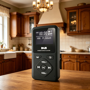 Radio numérique <span class=keywords><strong>DAB</strong></span>/FM, écouteurs stéréo, lecteur MP3 BT, tuner de poche portable, batterie USB 0-500mAh, plastique - Product Image 1