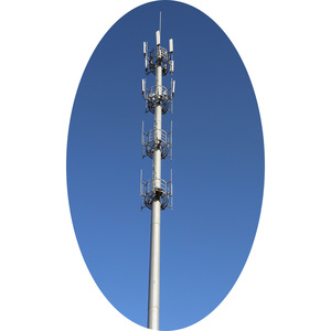 5G Điện Thoại Di Động Wifi Thép Mạ Kẽm Ống Duy Nhất Tháp Truyền Thông Sóng Trung Bình Ăng Ten Radar Monopole Viễn Thông Tháp - Product Image 1