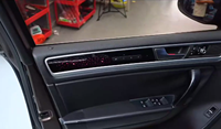 Kit Lampu LED Upgrade Interior Mobil Panel Trim Piano Black Dinamis Ambient Light untuk Volkswagen VW Touareg 2011-2018
