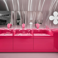 Vitrine en verre pour bijouterie, mobilier de magasin de bijoux, idées de design d'intérieur pour bijouterie, décoration de bijouterie de luxe, rénovation