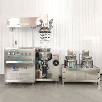 Machines de fabrication de crème pour les mains de 100 litres, mélangeur sous vide pour crème pour le visage, homogénéisateur pour crème corporelle, mélangeur émulsifiant