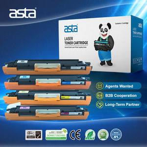 ASTA CF350A <span class=keywords><strong>CF351A</strong></span> CF352A CF353A 130 130A Cartucho de tóner universal de color con chip Compatible con suministros de impresora - Product Image 1