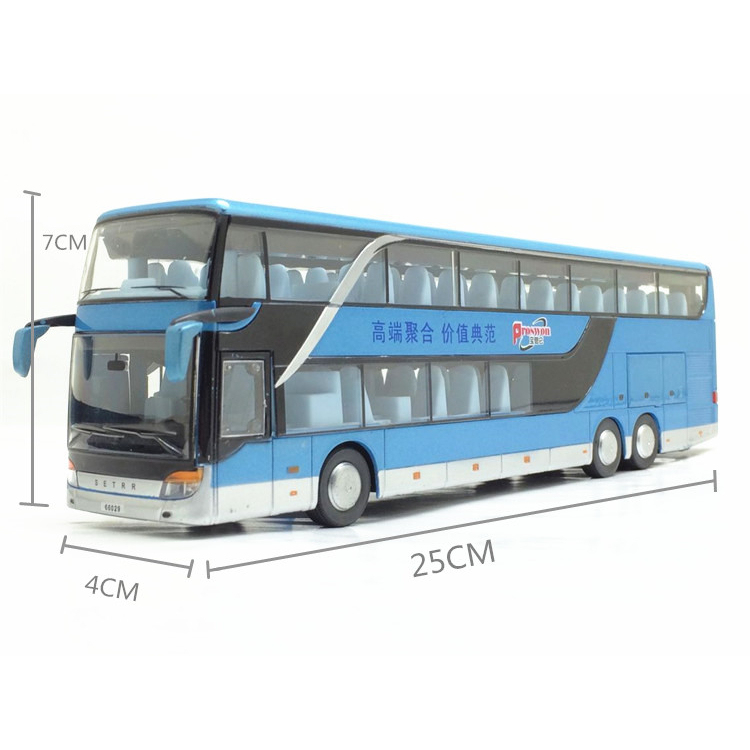 Autobus Londra A Due Piani Scala 1:43 | Diecast Con Trazione A Frizione | Giocattolo Regalo Bimbi